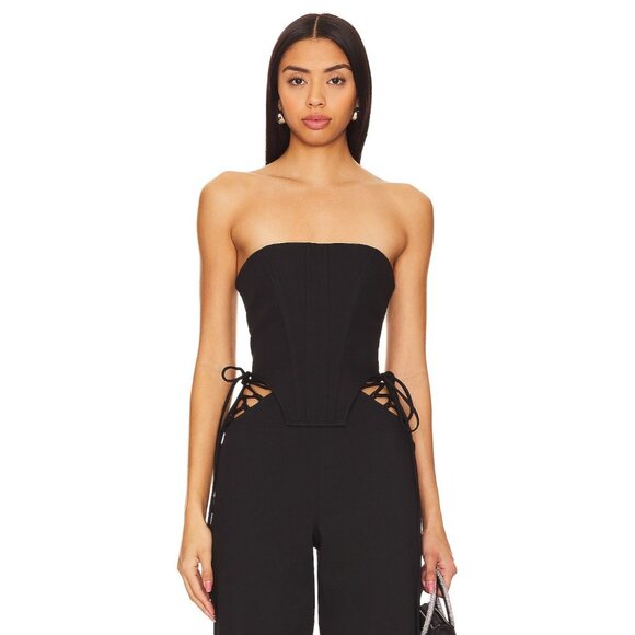 Camila Coelho Karina Top in Black - Picture 2 of 5